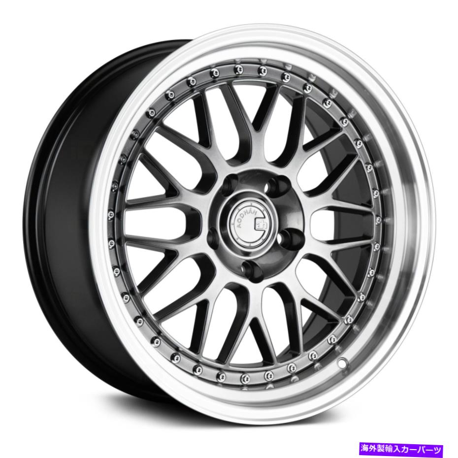 ホイール　４本セット Aodhan AH02ホイール18x8.5（35、5x100、73.1）4のブラックリムセット Aodhan AH02 Wheels 18x8.5 (35, 5x100, 73.1) Black Rims Set of 4【並行輸入品】｜Us Custom Parts Shop USDM