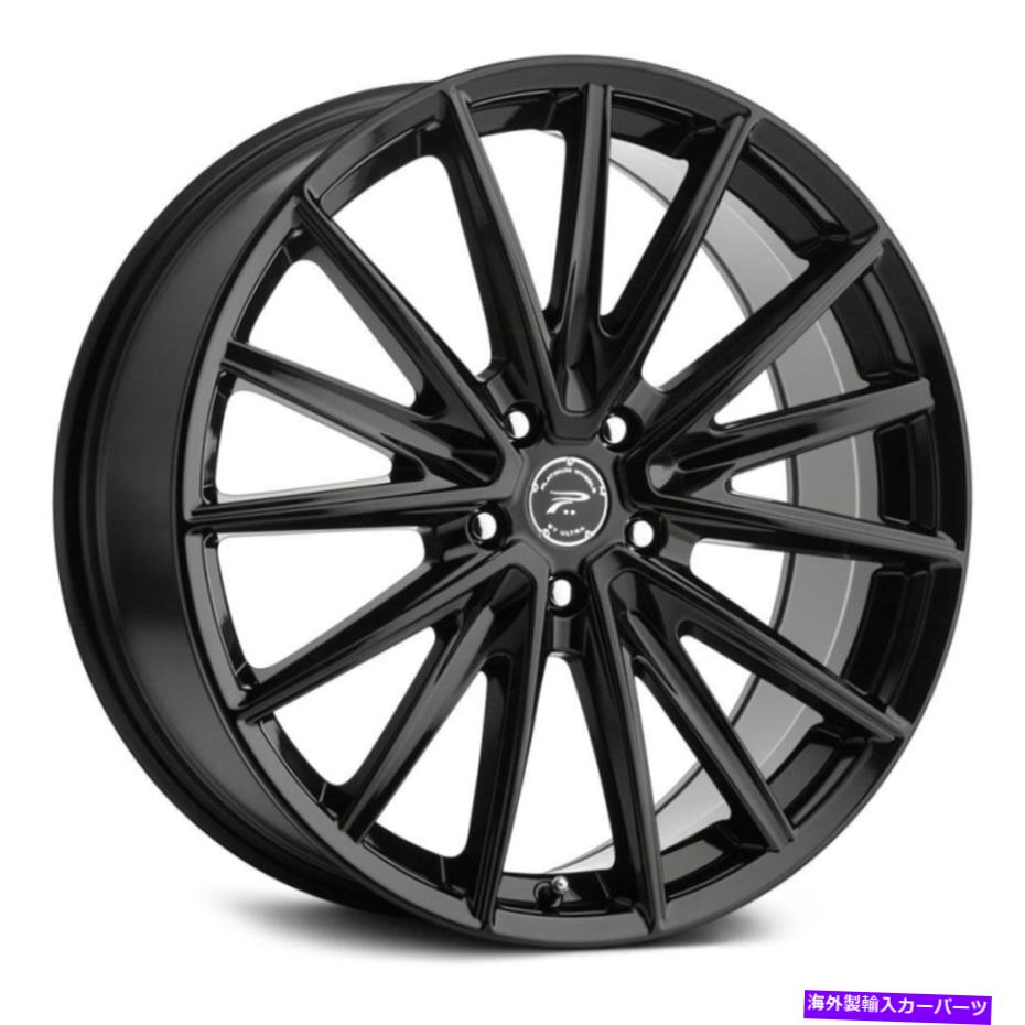 ホイール　４本セット Platinum 461bk出エジプト記号18x8（40、5x114.3、72.62）4のブラックリムセット Platinum 461BK Exodus Wheels 18x8 (40, 5x114.3, 72.62) Black Rims Set of 4【並行輸入品】