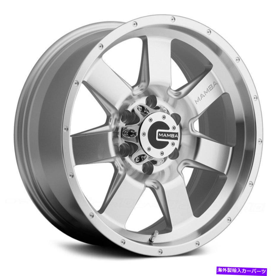 ホイール 4本セット Mamba M14ホイール17x9(-12、6x139.7、106.1)4のシルバーリムセット Mamba M14 Wheels 17x9 (-12, 6x139.7, 106.1) Silver Rims Set of 4【並行輸入品】