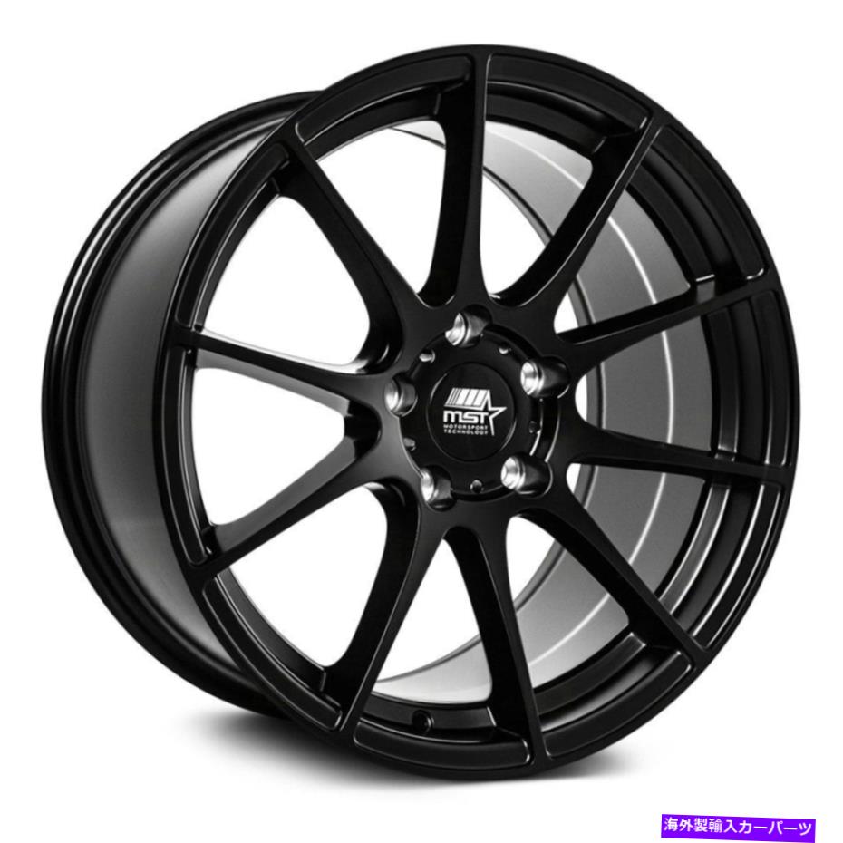 ホイール　４本セット MST MT44ホイール18x8.5（35、5x114.3、73.1）4のブラックリムセット MST MT44 Wheels 18x8.5 (35, 5x114.3, 73.1) Black Rims Set of 4【並行輸入品】
