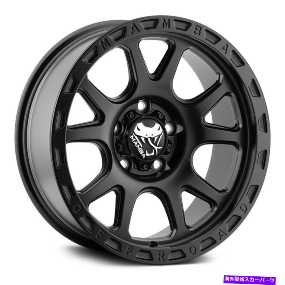 ホイール 4本セット Mamba M27ホイール17x9(-12、5x127、78.1)4のブラックリムセット Mamba M27 Wheels 17x9 (-12, 5x127, 78.1) Black Rims Set of 4【並行輸入品】|Us Custom Parts Shop USDM