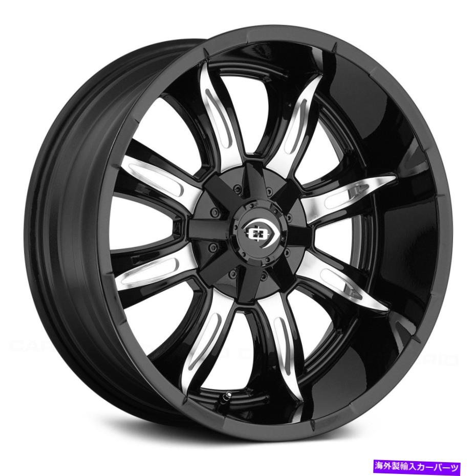 ホイール　４本セット Vision 423 Manic Wheels 18x9（-12、6x135、87.1）4のブラックリムセット Vision 423 MANIC Wheels 18x9 (-12, 6x135, 87.1) Black Rims Set of 4【並行輸入品】