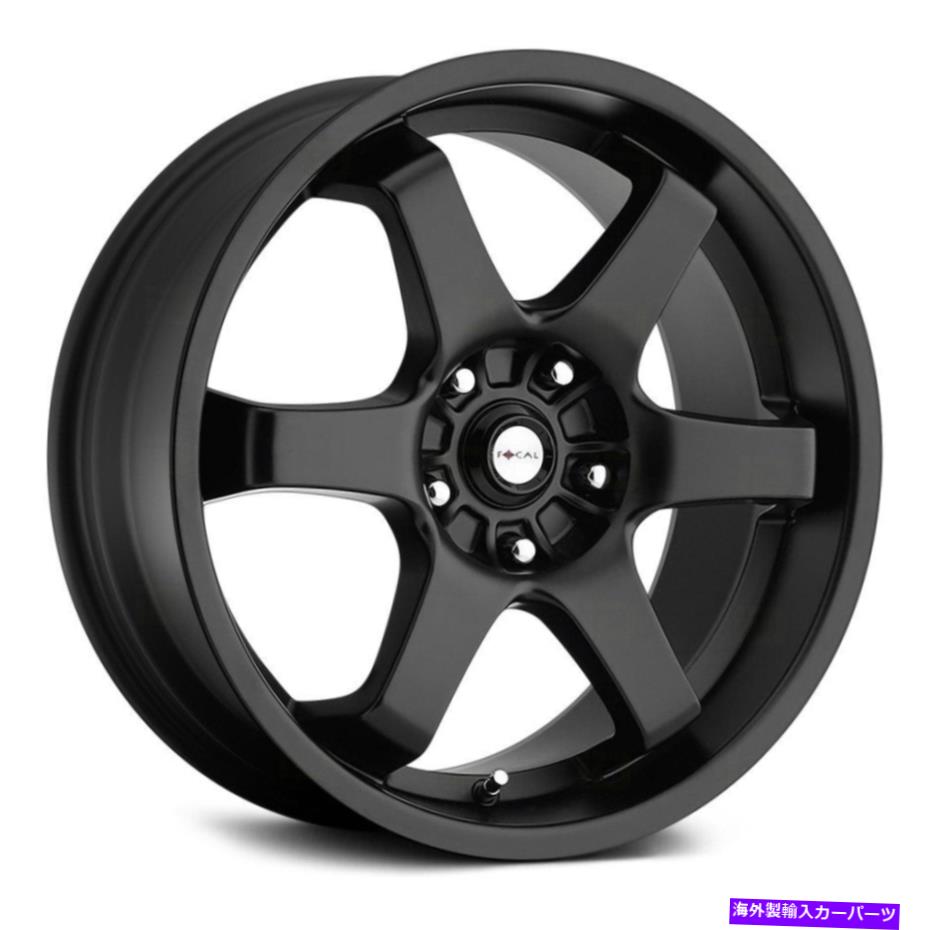ホイール　４本セット フォーカル421b xホイール17x7.5（42、5x120.65、74.1）4のブラックリムセット Focal 421B X Wheels 17x7.5 (42, 5x120.65, 74.1) Black Rims Set of 4【並行輸入品】
