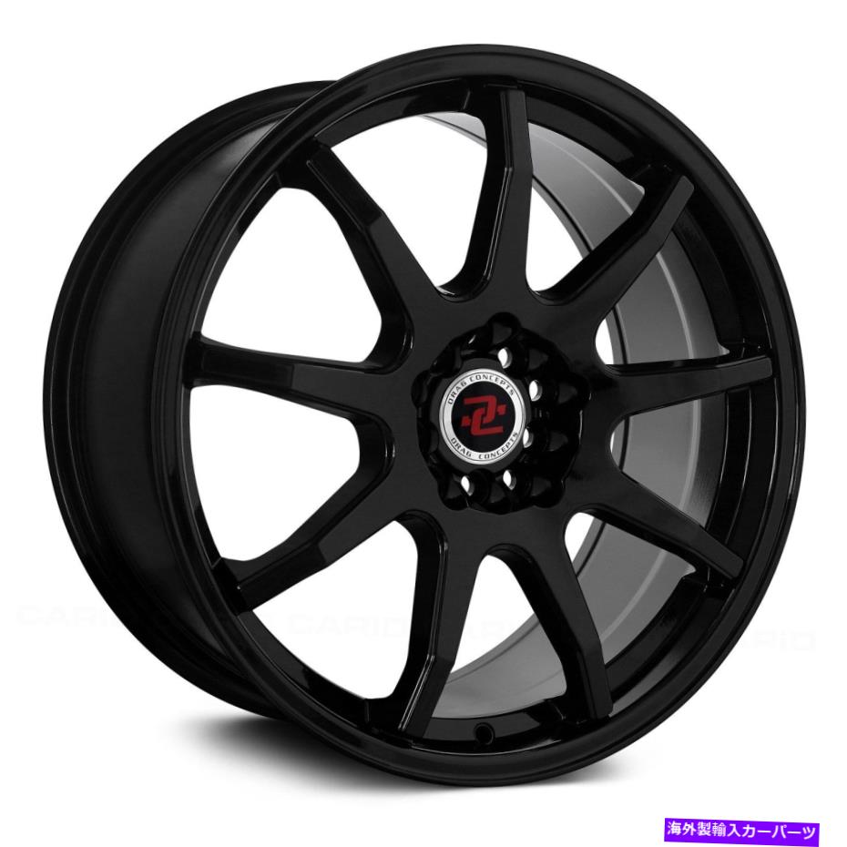 ホイール　４本セット ドラッグコンセプトR-31ホイール18x8（35、5x114.3、73.1）4のブラックリムセット Drag Concepts R-31 Wheels 18x8 (35, 5x114.3, 73.1) Black Rims Set of 4【並行輸入品】