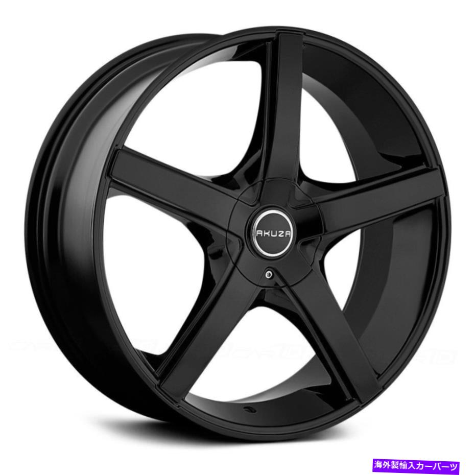 ホイール　４本セット Akuza 848軸ホイール18x8（45、4x100、73）4のブラックリムセット Akuza 848 AXIS Wheels 18x8 (45, 4x100, 73) Black Rims Set of 4【並行輸入品】 289,971円