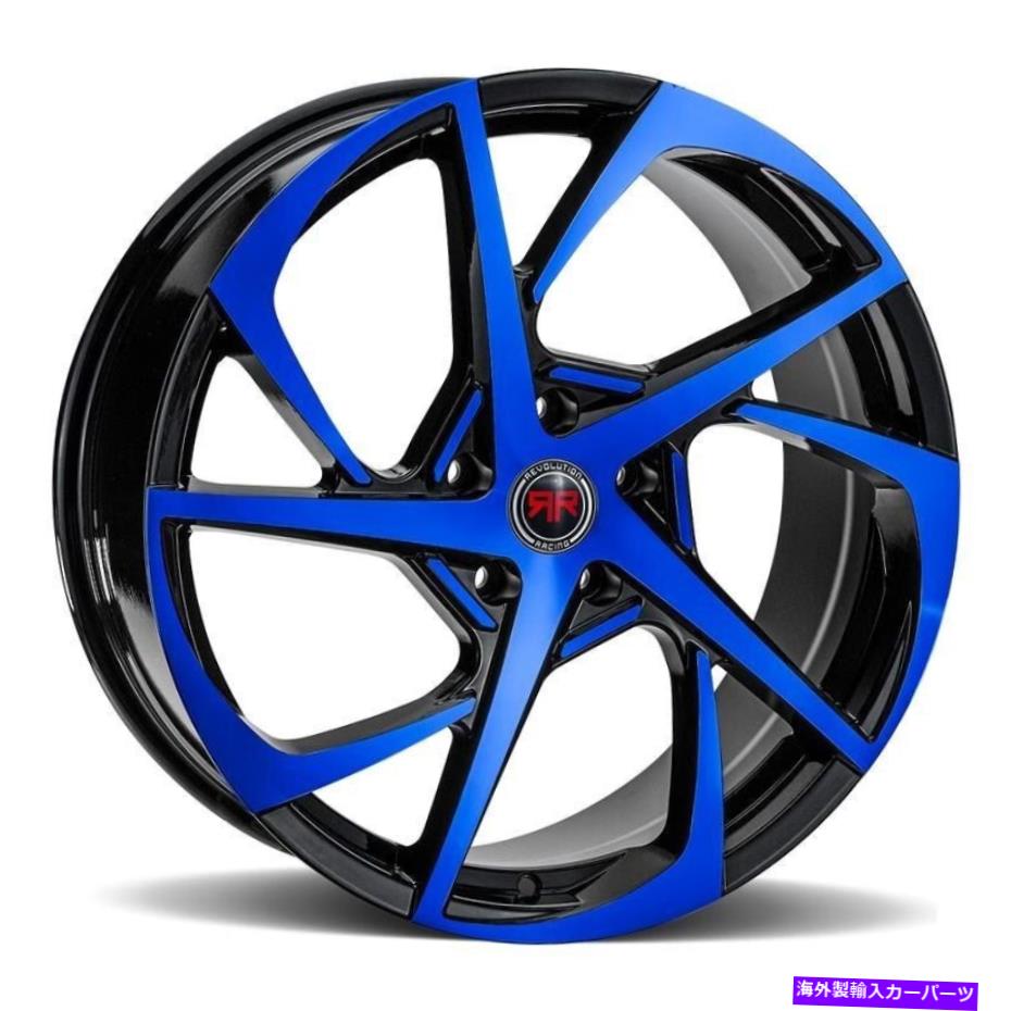 ホイール　４本セット Revolution Racing RR29ホイール17x7.5（40、5x114.3、73.1）4のブラックリムセット Revolution Racing RR29 Wheels 17x7.5 (40, 5x114.3, 73.1) Black Rims Set of 4【並行輸入品】
