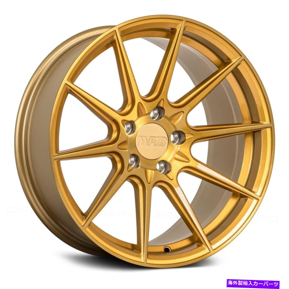 ホイール　４本セット F1R F101ホイール18x8.5（38、5x114.3、73.1）4のゴールドリムセット F1R F101 Wheels 18x8.5 (38, 5x114.3, 73.1) Gold Rims Set of 4【並行輸入品】