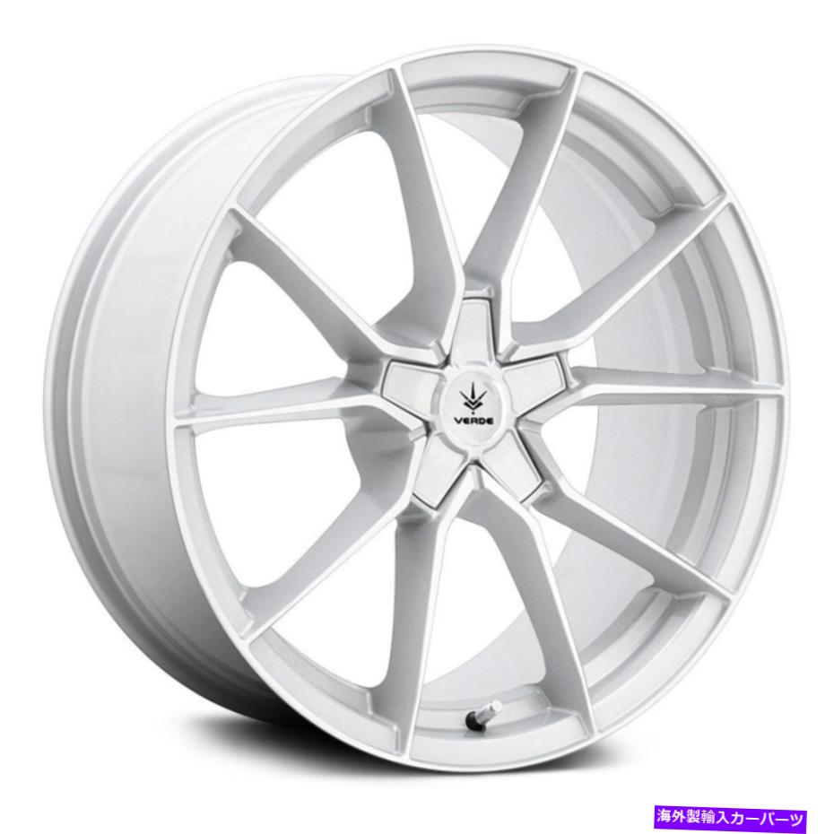 ホイール 4本セット Verde V18 Verve Wheels 18x8.5(38、5x114.3、74.1)4のシルバーリムセット Verde V18 VERVE Wheels 18x8.5 (38, 5x114.3, 74.1) Silver Rims Set of 4【並行輸入品】|Us Custom Parts Shop USDM