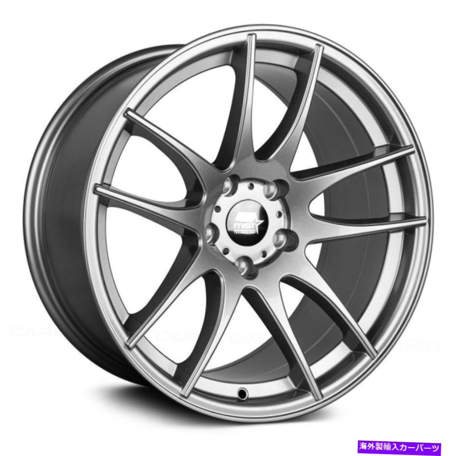ホイール　４本セット MST MT30ホイール18x9.5（35、5x114.3、73.1）4のガンメタルリムセット MST MT30 Wheels 18x9.5 (35, 5x114.3, 73.1) Gunmetal Rims Set of 4【並行輸入品】