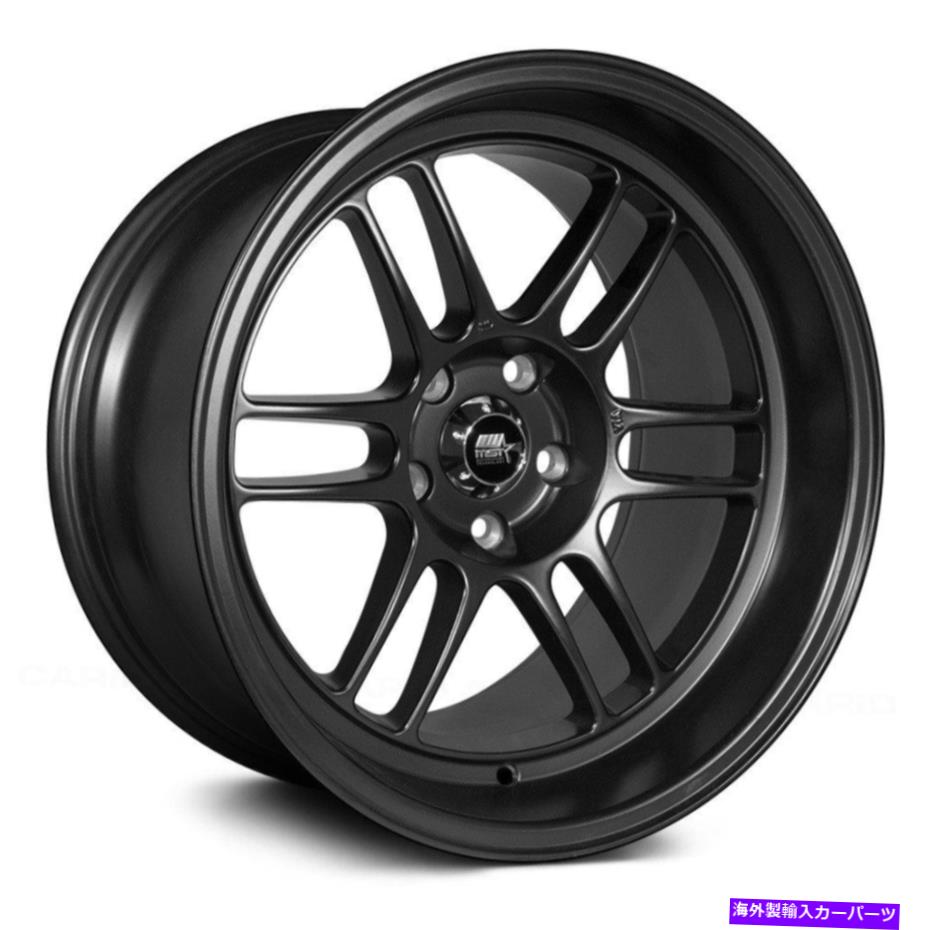 ホイール　４本セット MSTスズカホイール18x8.5（35、5x114.3、73.1）4のブラックリムセット MST SUZUKA Wheels 18x8.5 (35, 5x114.3, 73.1) Black Rims Set of 4【並行輸入品】｜Us Custom Parts Shop USDM