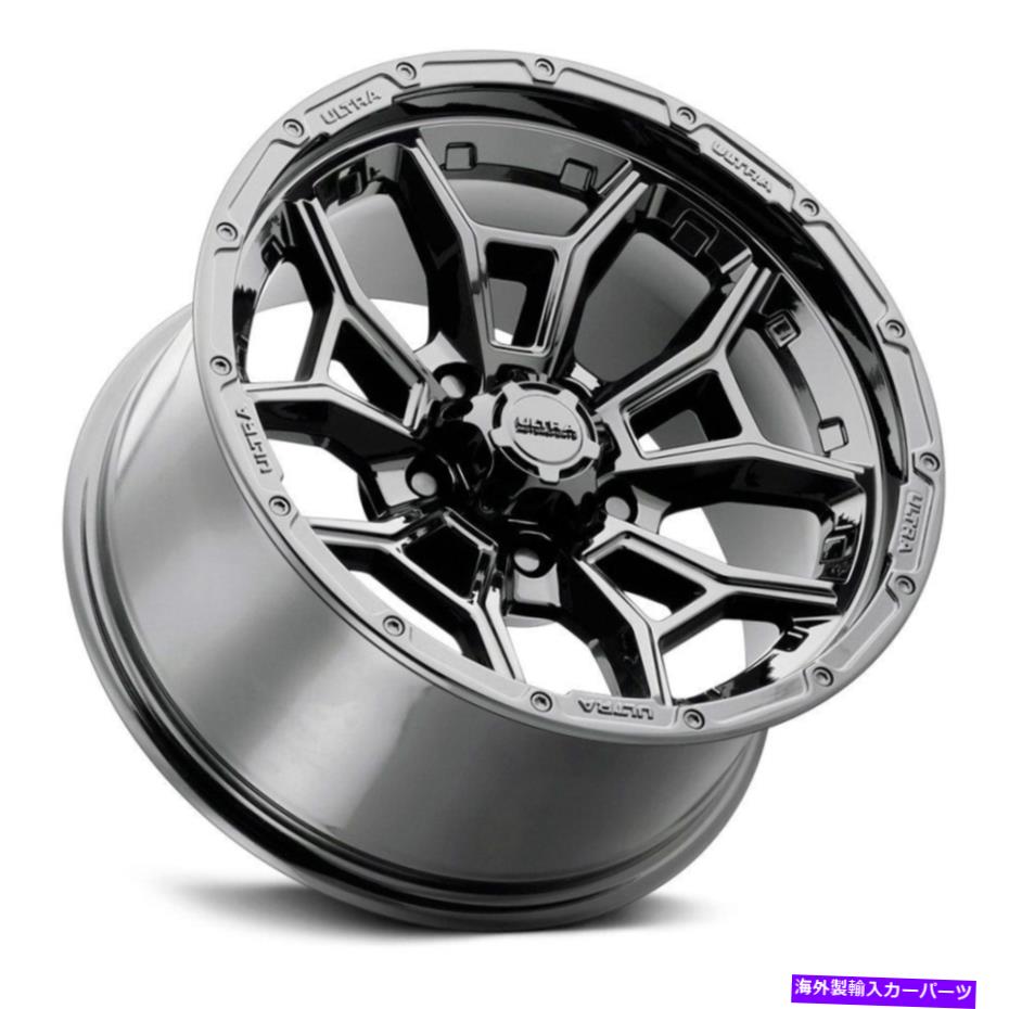 ホイール 4本セット Ultra 125bk Warmonger 5ホイール17x8(35、5x120.65、74.1)4のブラックリムセット Ultra 125BK WARMONGER 5 Wheels 17x8 (35, 5x120.65, 74.1) Black Rims Set of 4【並行輸入品】|Us Custom Parts Shop USDM