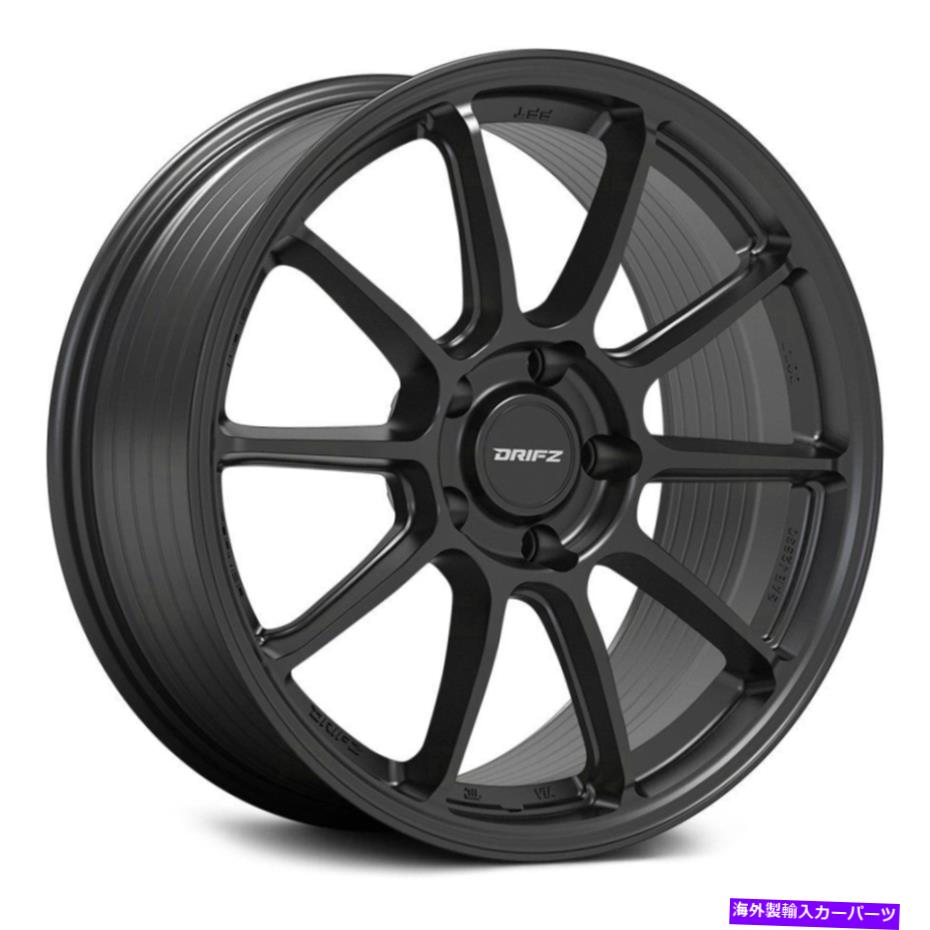 ホイール　４本セット DRIFZ 317SGホイール17x8（35、5x100、73.1）グラファイトリムセット4 Drifz 317SG Wheels 17x8 (35, 5x100, 73.1) Graphite Rims Set of 4【並行輸入品】｜Us Custom Parts Shop USDM