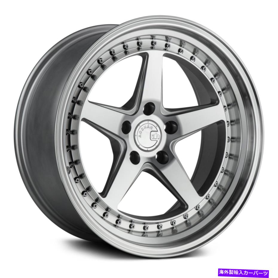 ホイール　４本セット aodhan ds05ホイール19x9.5（22、5x114.3、73.1）シルバーリムセット4 Aodhan DS05 Wheels 19x9.5 (22, 5x114.3, 73.1) Silver Rims Set of 4【並行輸入品】