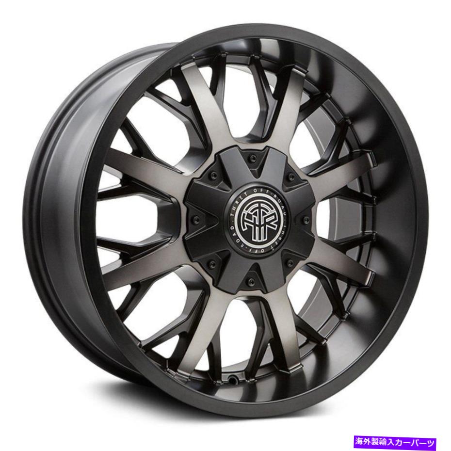 ホイール　４本セット スレットオフロードバルカンホイール17x9（18、8x170、125.2）4のブラックリムセット Thret Offroad VULCAN Wheels 17x9 (18, 8x170, 125.2) Black Rims Set of 4【並行輸入品】