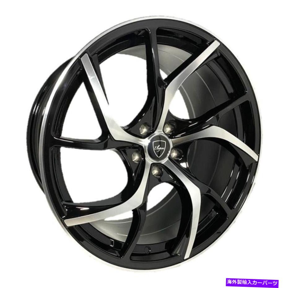 ホイール　４本セット エレガントなE008ホイール20x8.5（35、5x114.3、72.6）4のブラックリムセット Elegant E008 Wheels 20x8.5 (35, 5x114.3, 72.6) Black Rims Set of 4【並行輸入品】｜Us Custom Parts Shop USDM