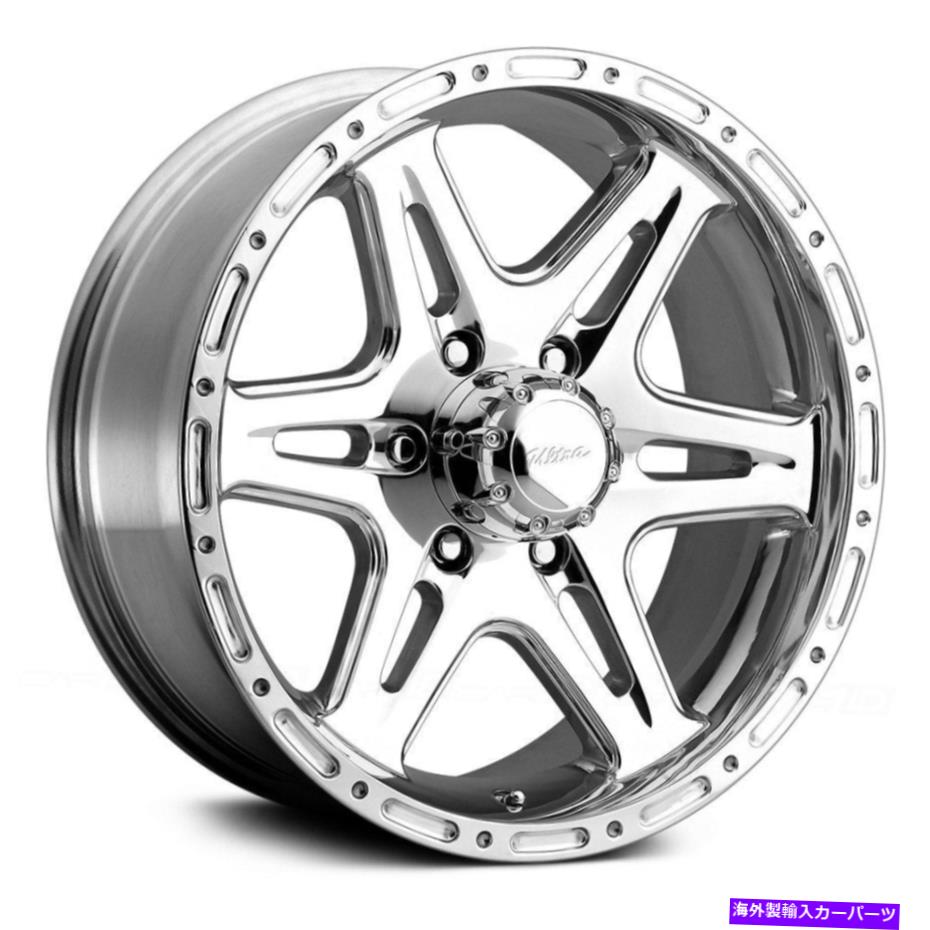 ホイール　４本セット Ultra 208p Badlands Wheels 17x9（0、8x165.1、125）4の磨かれたリムセット Ultra 208P BADLANDS Wheels 17x9 (0, 8x165.1, 125) Polished Rims Set of 4【並行輸入品】