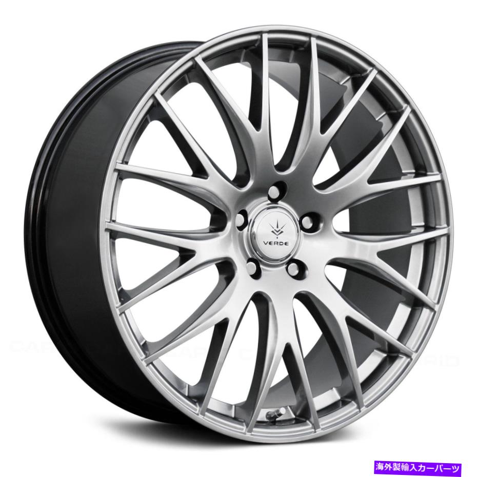 ホイール 4本セット Verde V27 Saga Wheels 18x8(38、5x120.65、74.1)4のシルバーリムセット Verde V27 SAGA Wheels 18x8 (38, 5x120.65, 74.1) Silver Rims Set of 4【並行輸入品】|Us Custom Parts Shop USDM