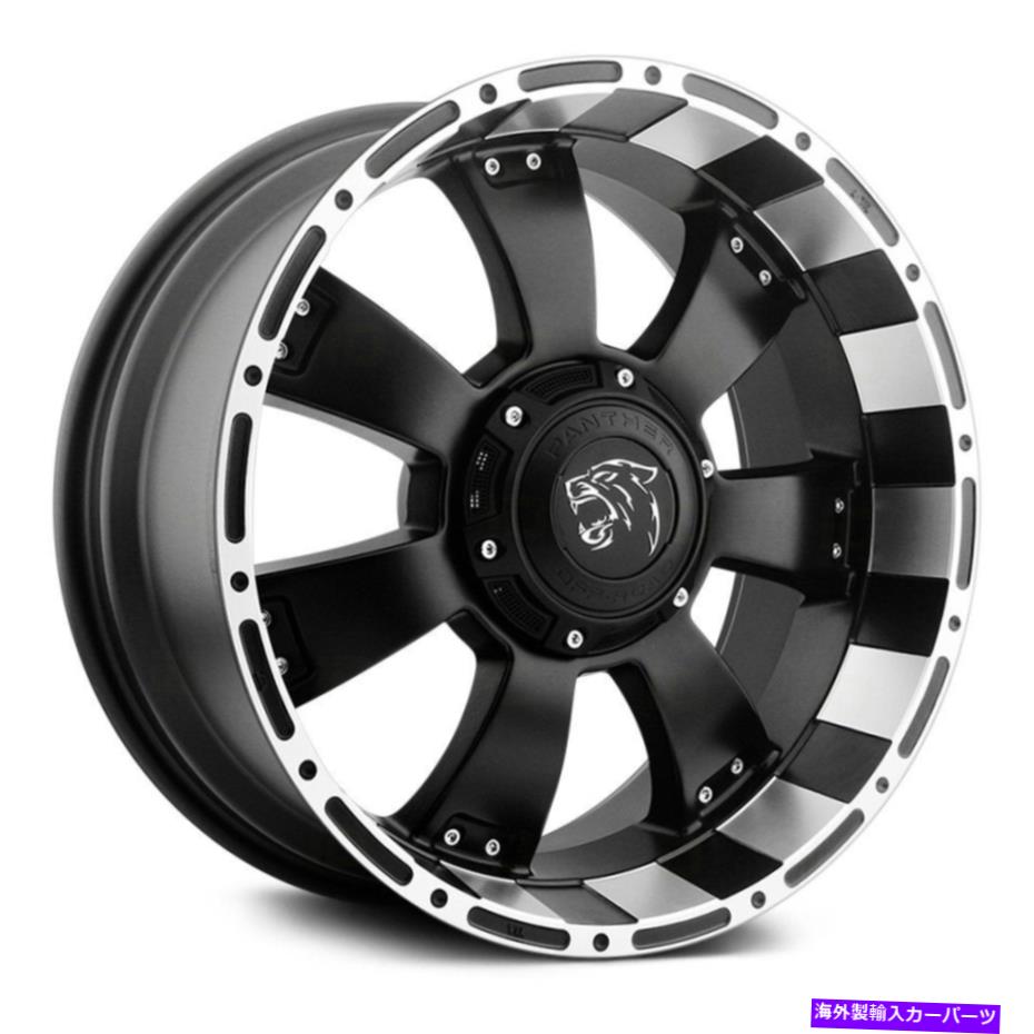 ホイール 4本セット パンサーオフロード815ホイール18x9(-12、6x139.7、106.1)4のブラックリムセット Panther Offroad 815 Wheels 18x9 (-12, 6x139.7, 106.1) Black Rims Set of 4【並行輸入品】|Us Custom Parts Shop USDM