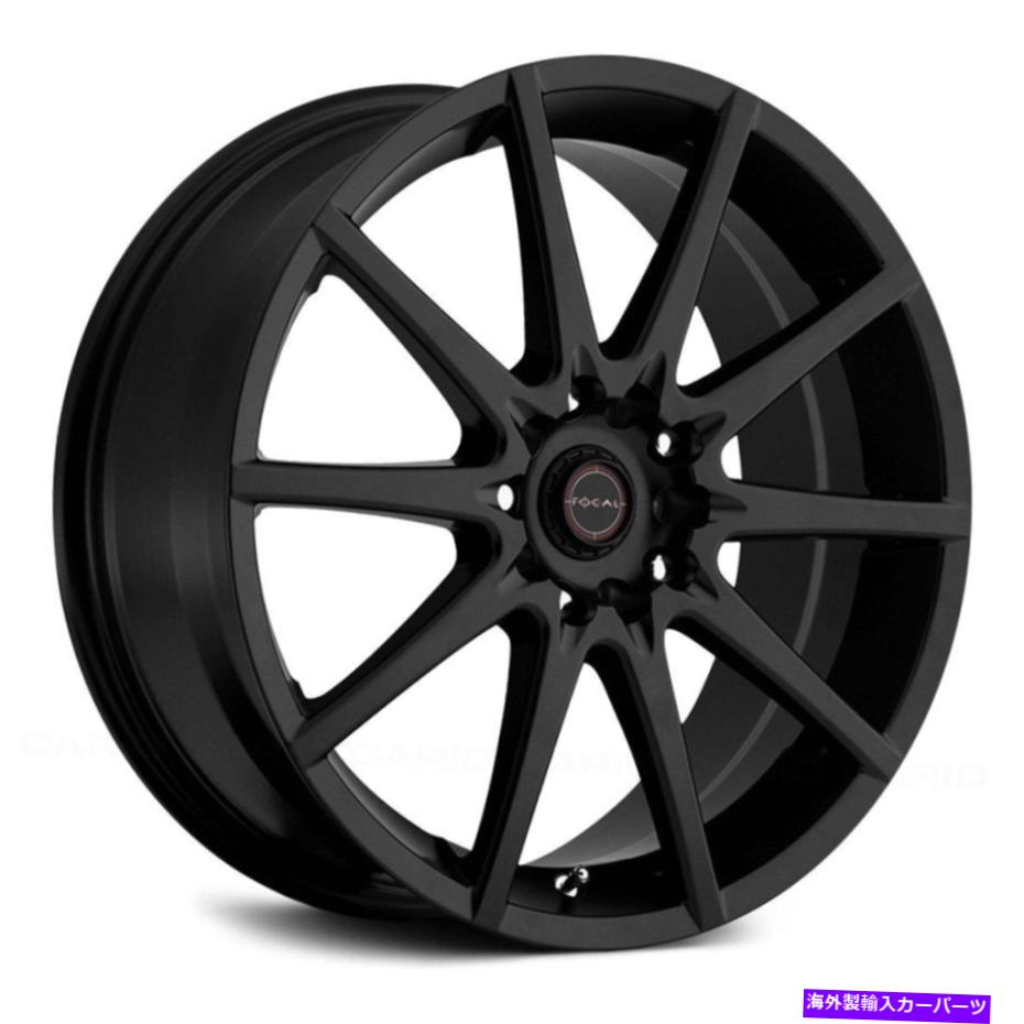 ホイール 4本セット フォーカル428SB F-04ホイール17x7.5(48、5x114.3、72.62)4のブラックリムセット Focal 428SB F-04 Wheels 17x7.5 (48, 5x114.3, 72.62) Black Rims Set of 4【並行輸入品】|Us Custom Parts Shop USDM