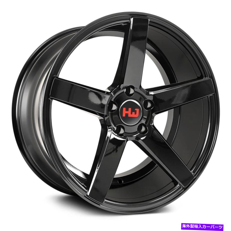 ホイール　４本セット HEMI HM05ホイール18x10（35、5x114.3、73.1）4のブラックリムセット Hemi HM05 Wheels 18x10 (35, 5x114.3, 73.1) Black Rims Set of 4【並行輸入品】