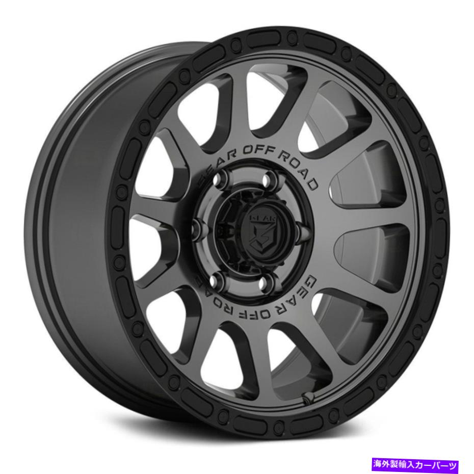 ホイール　４本セット ギアアロイ760ABプロトコールホイール17x8.5（0、6x139.7）4の無煙炭リムセット Gear Alloy 760AB PROTO CALL Wheels 17x8.5 (0, 6x139.7) Anthracite Rims Set of 4【並行輸入品】