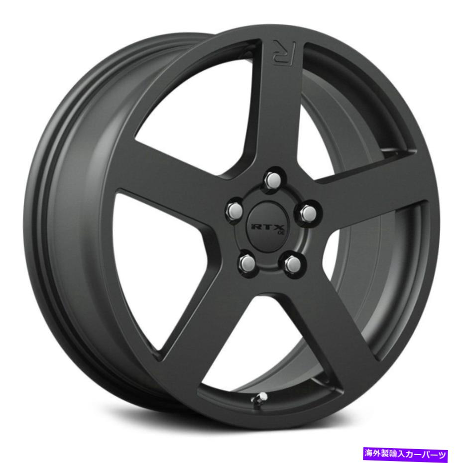 ホイール　４本セット RTXタイプRホイール18x7.5（45、5x108、63.4）4のガンメタルリムセット RTX Type R Wheels 18x7.5 (45, 5x108, 63.4) Gunmetal Rims Set of 4【並行輸入品】