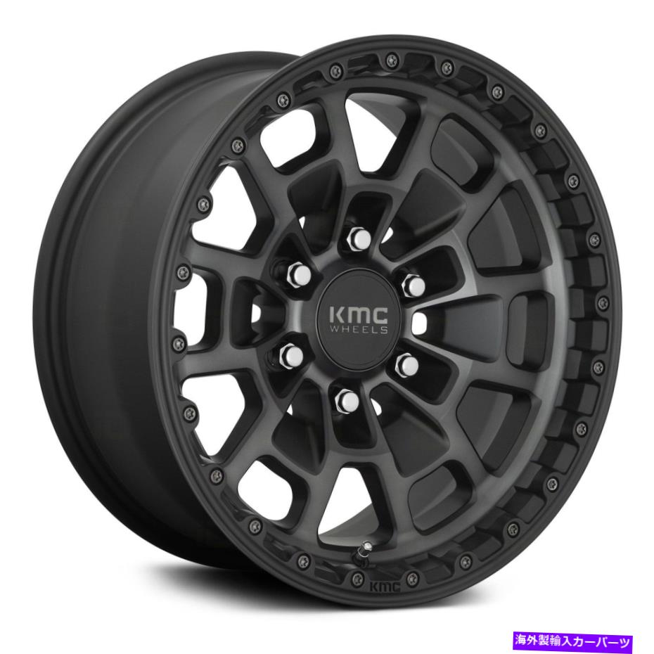 ホイール　４本セット KMC KM718サミットホイール16x8（0、6x139.7、106.1）4のブラックリムセット KMC KM718 SUMMIT Wheels 16x8 (0, 6x139.7, 106.1) Black Rims Set of 4【並行輸入品】 296,307円