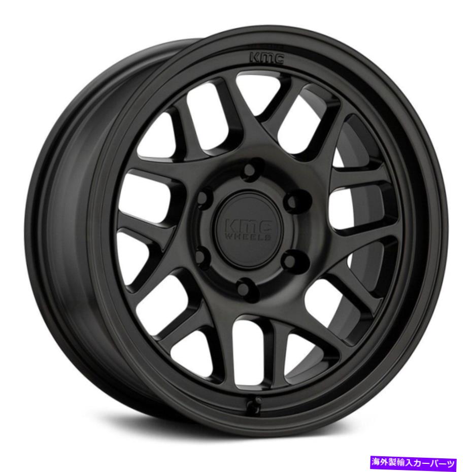 ホイール　４本セット KMC KM717 BULLY OL WHEELS 17x8.5（0、5x127、71.5）4のブラックリムセット KMC KM717 BULLY OL Wheels 17x8.5 (0, 5x127, 71.5) Black Rims Set of 4【並行輸入品】