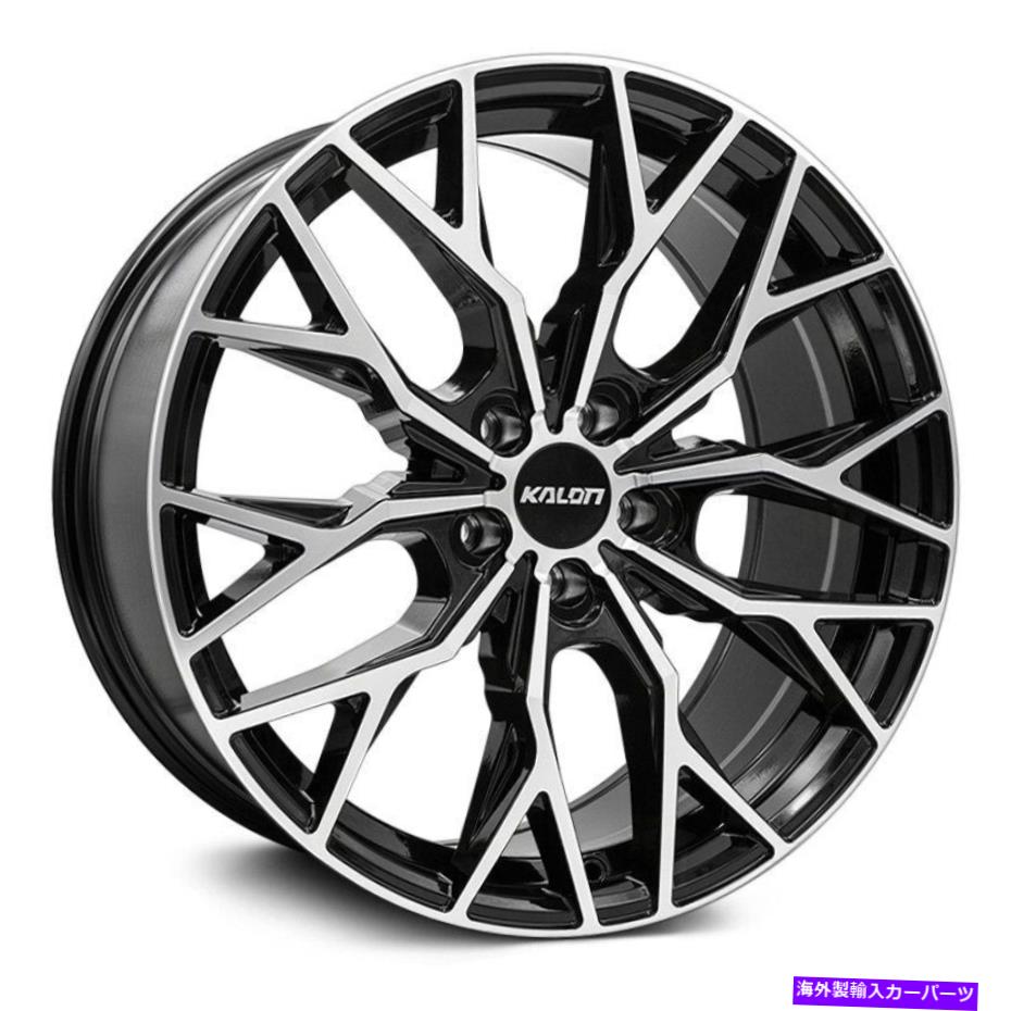 ホイール　４本セット Kalon Inferno Wheels 18x8（38、5x120.65、73）4のブラックリムセット Kalon Inferno Wheels 18x8 (38, 5x120.65, 73) Black Rims Set of 4【並行輸入品】