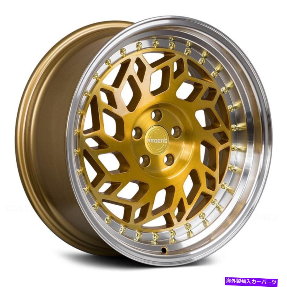 ホイール　４本セット F1R R32ホイール18x9.5（35、5x114.3、73.1）4のゴールドリムセット F1R R32 Wheels 18x9.5 (35, 5x114.3, 73.1) Gold Rims Set of 4【並行輸入品】