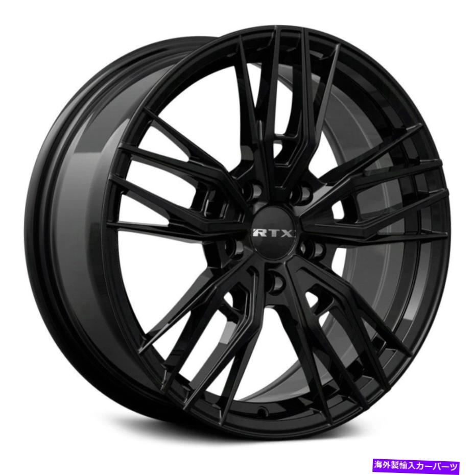 ホイール 4本セット rtx scepterホイール17x7.5(40、5x114.3、73.1)4のブラックリムセット RTX SCEPTER Wheels 17x7.5 (40, 5x114.3, 73.1) Black Rims Set of 4【並行輸入品】|Us Custom Parts Shop USDM