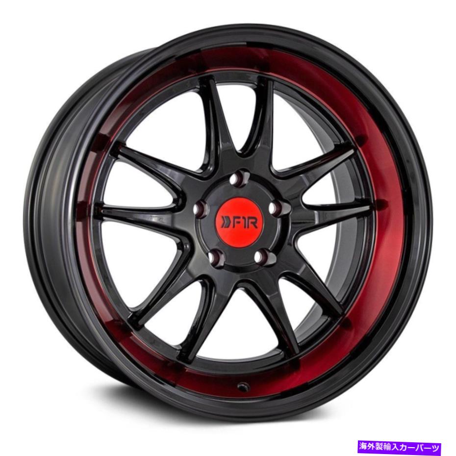 ホイール 4本セット F1R F102ホイール18x9.5(38、5x114.3、73.1)4のブラックリムセット F1R F102 Wheels 18x9.5 (38, 5x114.3, 73.1) Black Rims Set of 4【並行輸入品】|Us Custom Parts Shop USDM