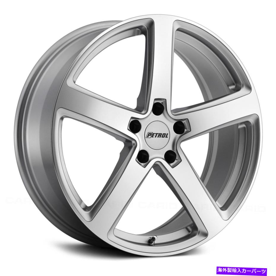 ホイール　４本セット ガソリンP2Aホイール18x8（40、5x114.3、76.1）4のシルバーリムセット Petrol P2A Wheels 18x8 (40, 5x114.3, 76.1) Silver Rims Set of 4【並行輸入品】