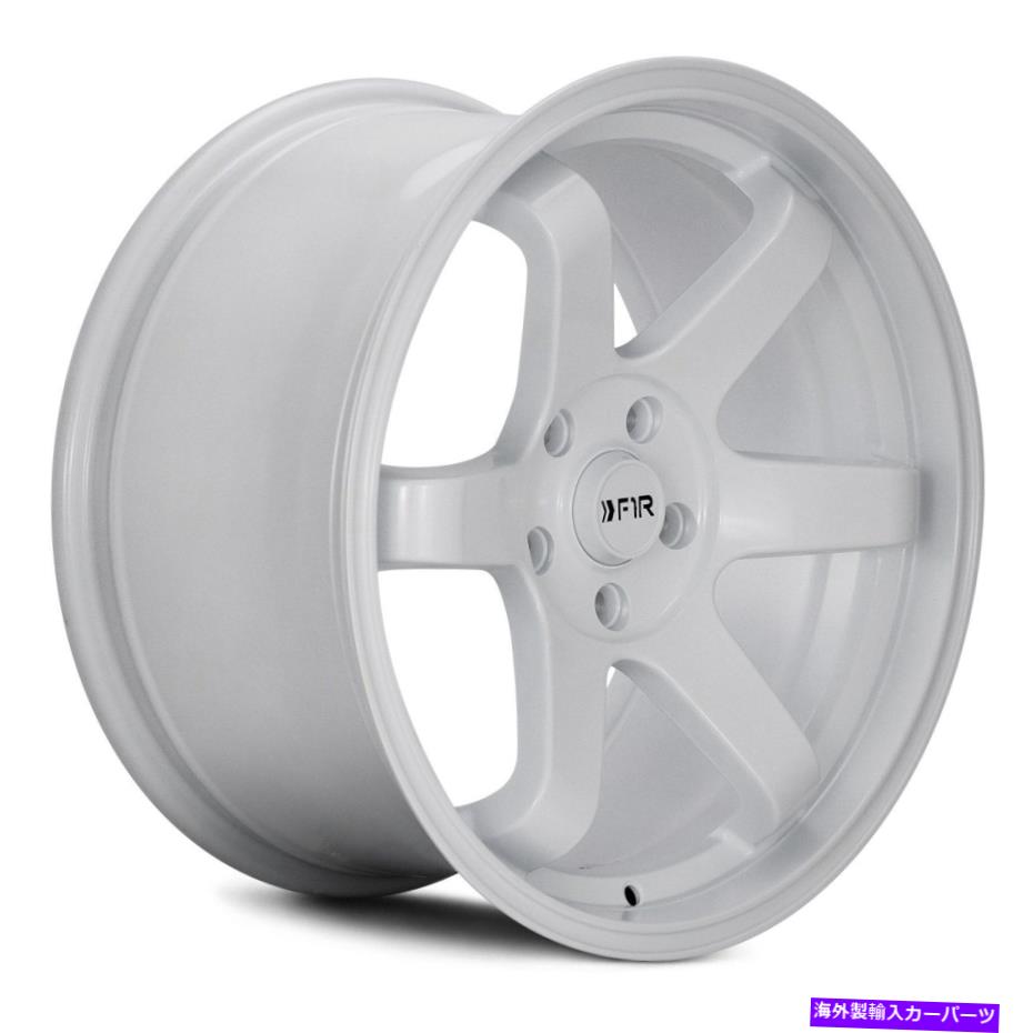 ホイール 4本セット F1R F106ホイール17x8(35、5x114.3、73.1)4の白いリムセット F1R F106 Wheels 17x8 (35, 5x114.3, 73.1) White Rims Set of 4【並行輸入品】