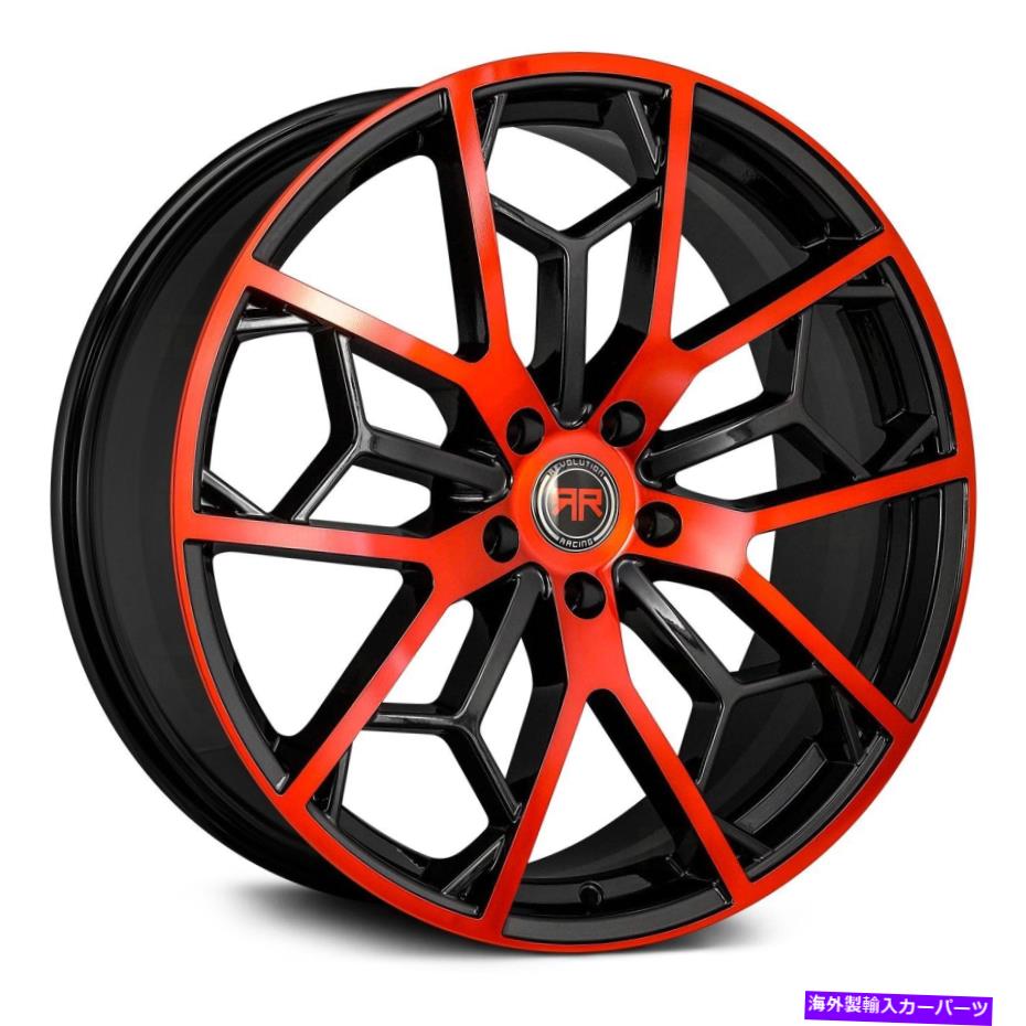 ホイール　４本セット Revolution Racing RR23ホイール17x7.5（40、5x114.3、73.1）4のブラックリムセット Revolution Racing RR23 Wheels 17x7.5 (40, 5x114.3, 73.1) Black Rims Set of 4【並行輸入品】