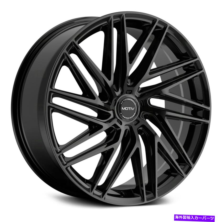 ホイール　４本セット Motiv 429bアライメントホイール18x8（40、5x112、73.1）4のブラックリムセット Motiv 429B ALIGN Wheels 18x8 (40, 5x112, 73.1) Black Rims Set of 4【並行輸入品】