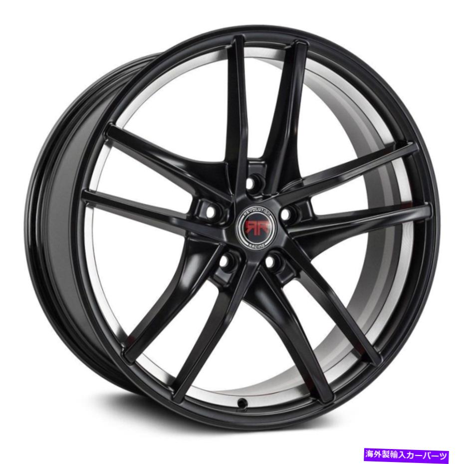 ホイール 4本セット Revolution Racing RR28ホイール17x7.5(40、5x114.3、73.1)4のブラックリムセット Revolution Racing RR28 Wheels 17x7.5 (40, 5x114.3, 73.1) Black Rims Set of 4【並行輸入品】|Us Custom Parts Shop USDM