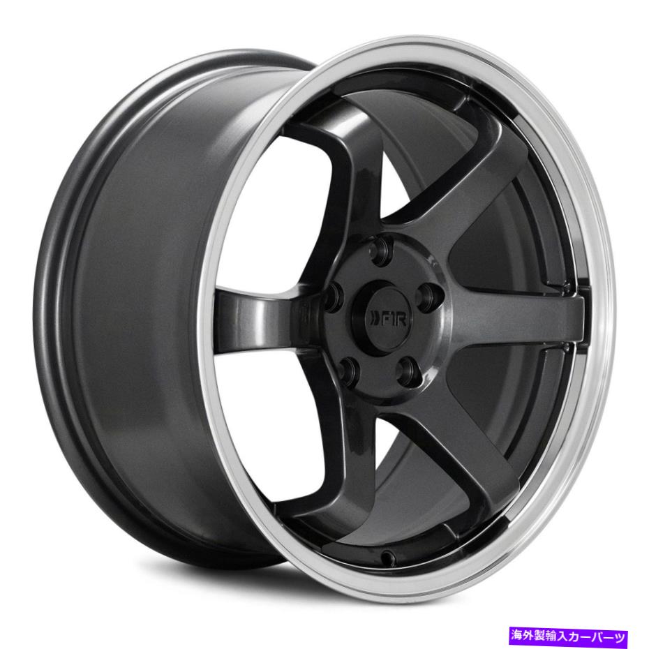 ホイール　４本セット F1R F106ホイール17x8（35、5x114.3、73.1）4のガンメタルリムセット F1R F106 Wheels 17x8 (35, 5x114.3, 73.1) Gunmetal Rims Set of 4【並行輸入品】｜Us Custom Parts Shop USDM 285,417円