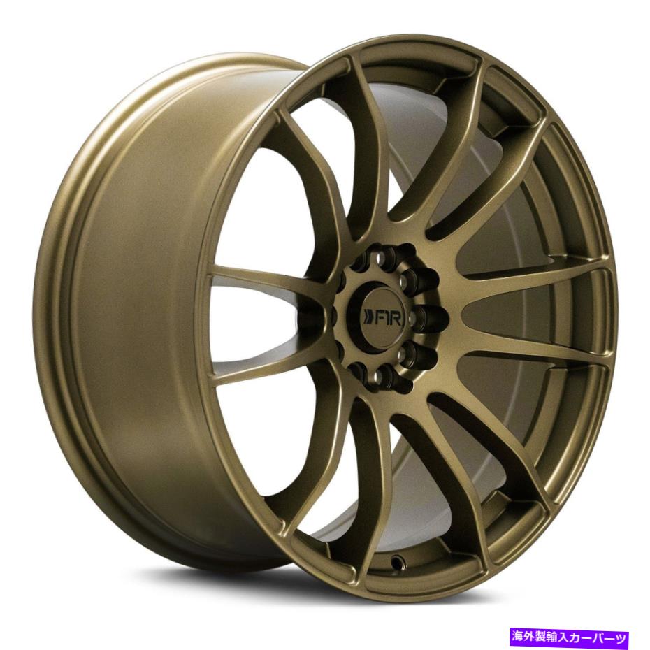 ホイール　４本セット F1R F107ホイール18x8.5（33、5x100、73.1）4のブロンズリムセット F1R F107 Wheels 18x8.5 (33, 5x100, 73.1) Bronze Rims Set of 4【並行輸入品】