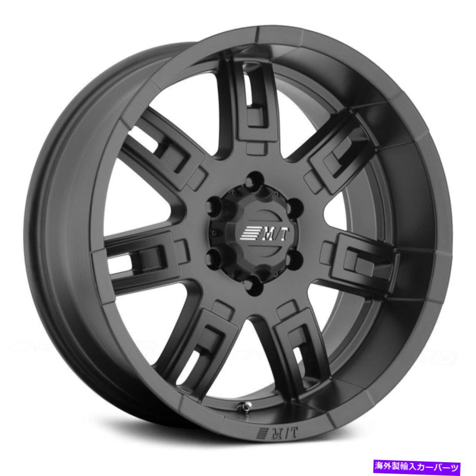 ホイール 4本セット ミッキートンプソンサイドビターIIホイール15x8(-22、5x114.3)4のブラックリムセット Mickey Thompson SIDEBITER II Wheels 15x8 (-22, 5x114.3) Black Rims Set of 4【並行輸入品】