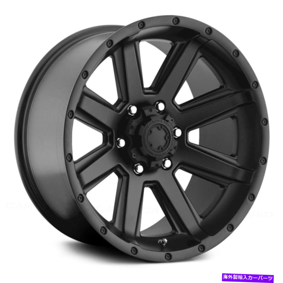 ホイール　４本セット Ultra 195SBクラッシャーホイール17x8（25、5x127、78）4のブラックリムセット Ultra 195SB CRUSHER Wheels 17x8 (25, 5x127, 78) Black Rims Set of 4【並行輸入品】｜Us Custom Parts Shop USDM
