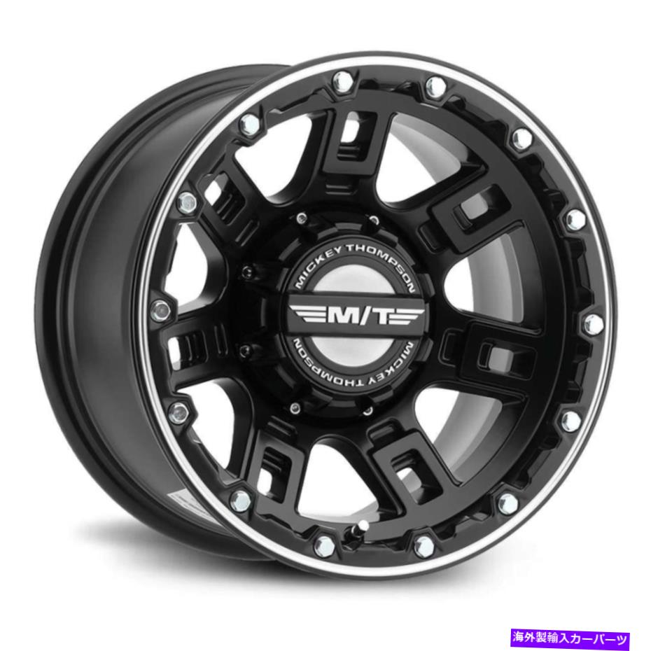 ホイール　４本セット ミッキートンプソンサイドビターロックホイール20x12（-44、8x180）4のブラックリムセット Mickey Thompson SIDEBITER LOCK Wheels 20x12 (-44, 8x180) Black Rims Set of 4【並行輸入品】｜Us Custom Parts Shop USDM
