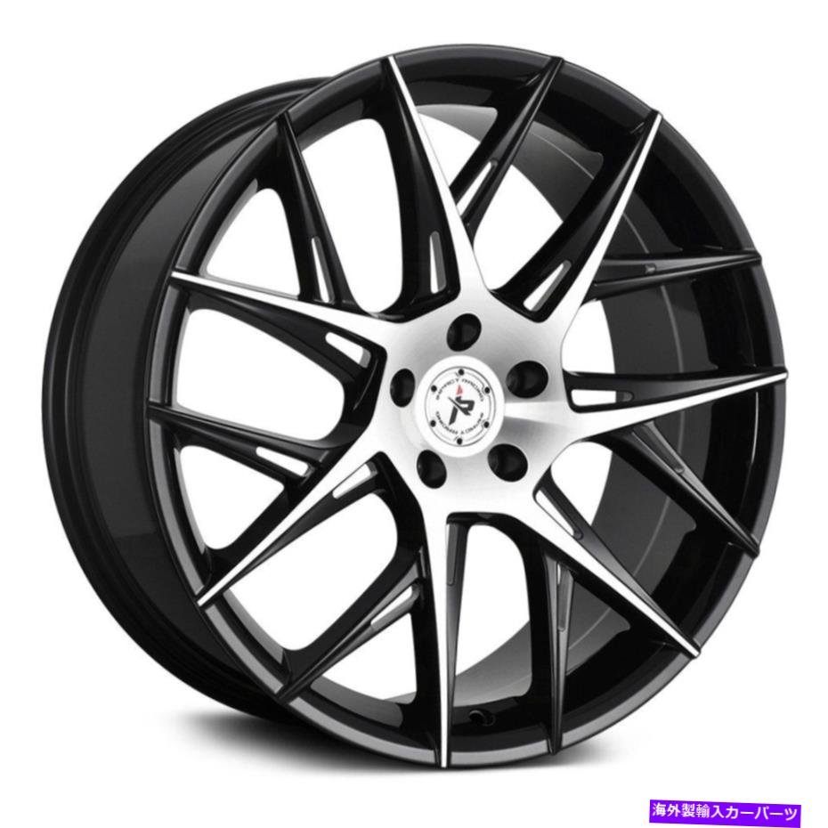 ホイール　４本セット 衝突ロード603ホイール18x8（40、5x114.3、73.1）4のブラックリムセット Impact Off Road 603 Wheels 18x8 (40, 5x114.3, 73.1) Black Rims Set of 4【並行輸入品】