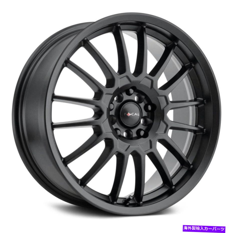 ホイール 4本セット フォーカル456SB F-56ホイール18x8(40、5x114.3、72.62)4のブラックリムセット Focal 456SB F-56 Wheels 18x8 (40, 5x114.3, 72.62) Black Rims Set of 4【並行輸入品】|Us Custom Parts Shop USDM
