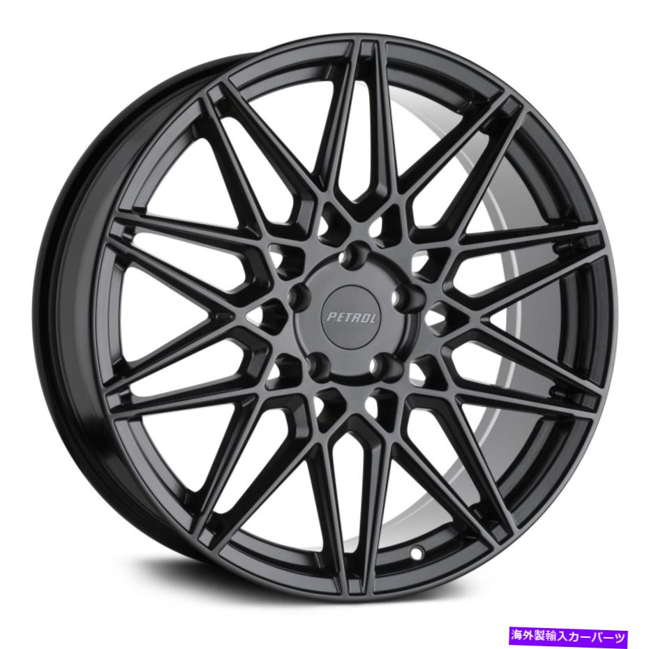 ホイール 4本セット ガソリンP3Cホイール18x8(40、5x114.3、76.1)4のブラックリムセット Petrol P3C Wheels 18x8 (40, 5x114.3, 76.1) Black Rims Set of 4【並行輸入品】|Us Custom Parts Shop USDM