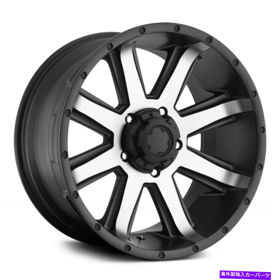 ホイール　４本セット Ultra 195Uクラッシャーホイール16x8（10、6x139.7、106.1）4のブラックリムセット Ultra 195U CRUSHER Wheels 16x8 (10, 6x139.7, 106.1) Black Rims Set of 4【並行輸入品】 288,833円