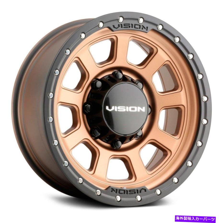 ホイール　４本セット Vision 350 OJOSホイール17x9（12、5x150、110.2）4のブロンズリムセット Vision 350 OJOS Wheels 17x9 (12, 5x150, 110.2) Bronze Rims Set of 4【並行輸入品】
