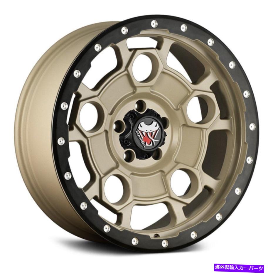 ホイール　４本セット Mamba M26ホイール18x9（12、5x139.7、108.1）4の黄色のリムセット Mamba M26 Wheels 18x9 (12, 5x139.7, 108.1) Yellow Rims Set of 4【並行輸入品】