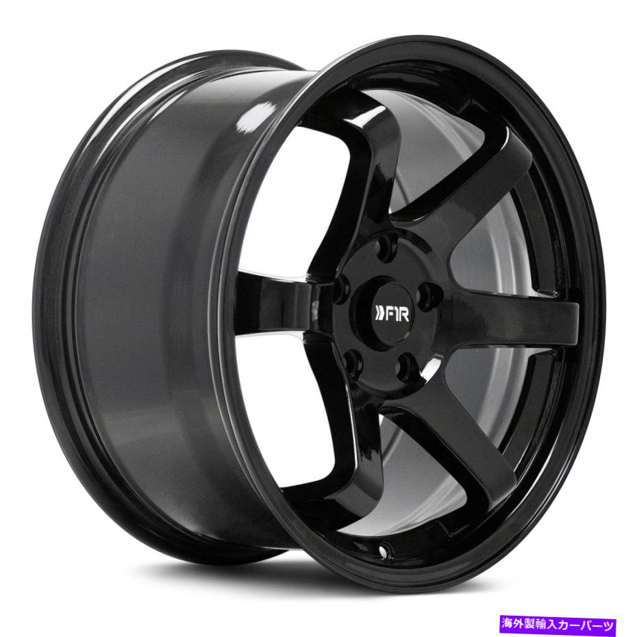 ホイール　４本セット F1R F106ホイール18x8.5（30、5x120.65、73.1）4のブラックリムセット F1R F106 Wheels 18x8.5 (30, 5x120.65, 73.1) Black Rims Set of 4【並行輸入品】