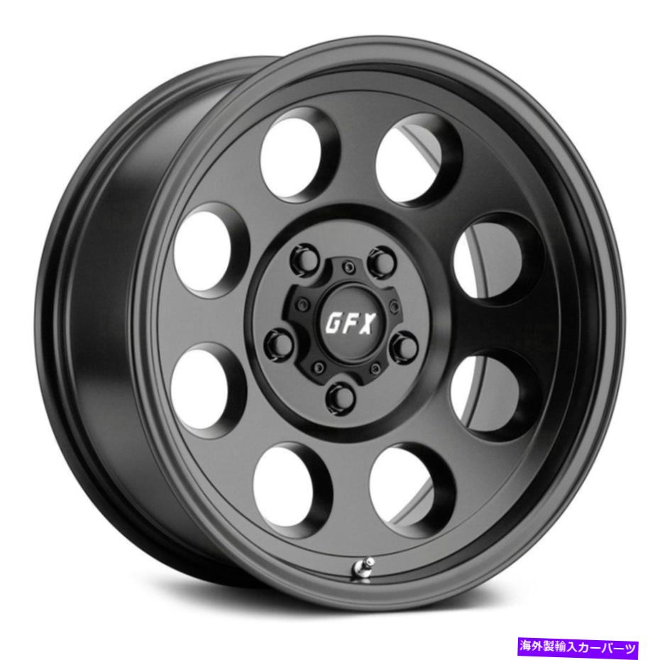 ホイール 4本セット G-FX TR16ホイール16x8.5(-6、8x165.1、125.2)4のブラックリムセット G-FX TR16 Wheels 16x8.5 (-6, 8x165.1, 125.2) Black Rims Set of 4【並行輸入品】|Us Custom Parts Shop USDM
